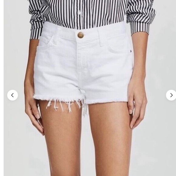 Current/Elliott Pants - Current/elliot white denim shorts size 24